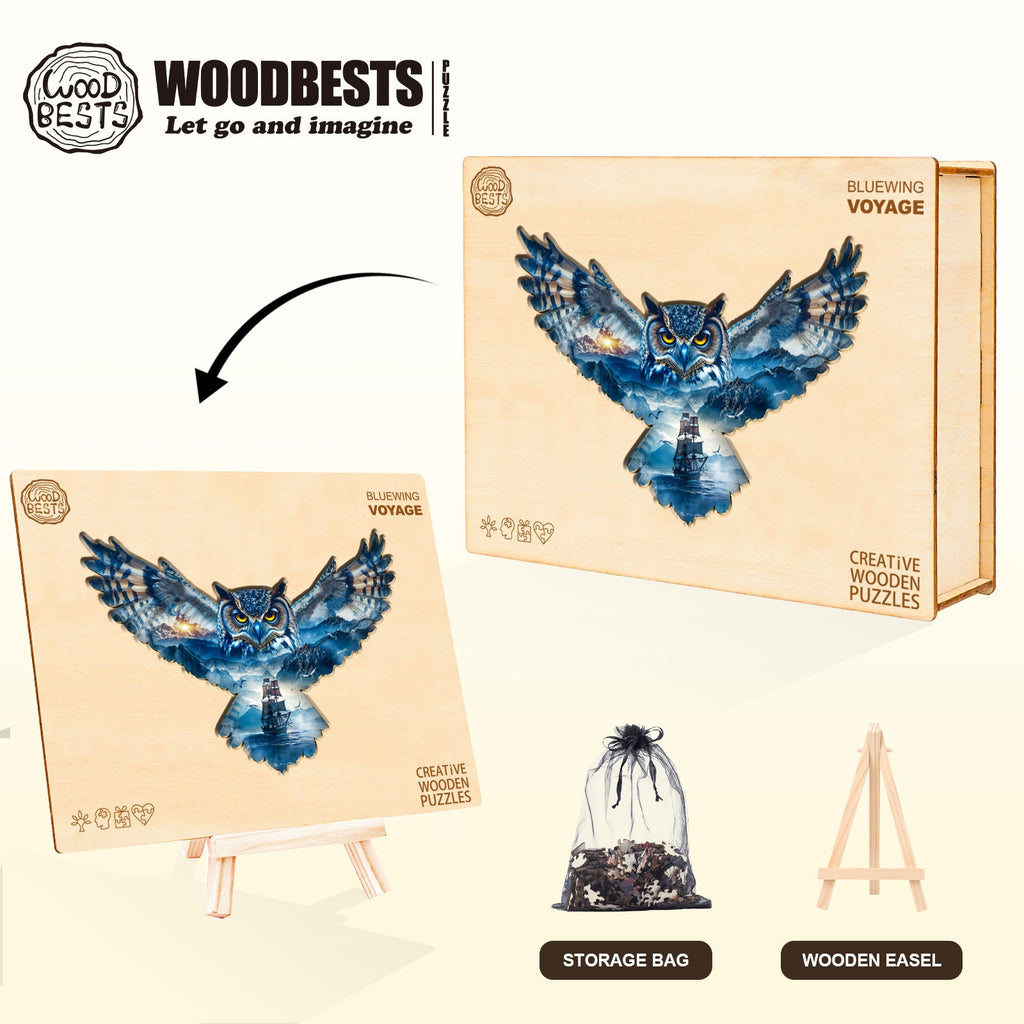 Bluewing Voyage Wooden Jigsaw Puzzle