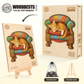 Kitten sofa Wooden Jigsaw Puzzle