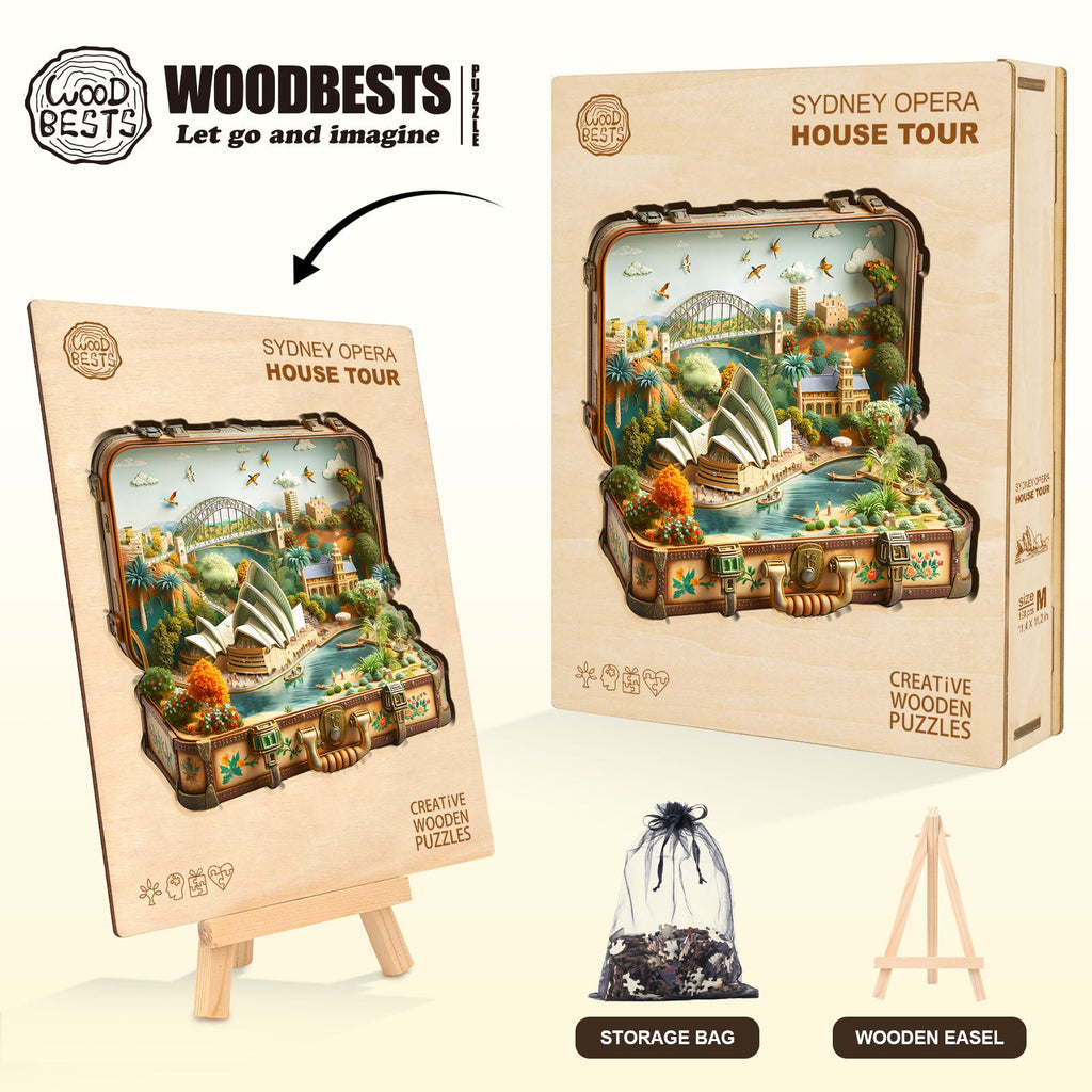Sydney Opera House Tour Wooden Jigsaw Puzzle