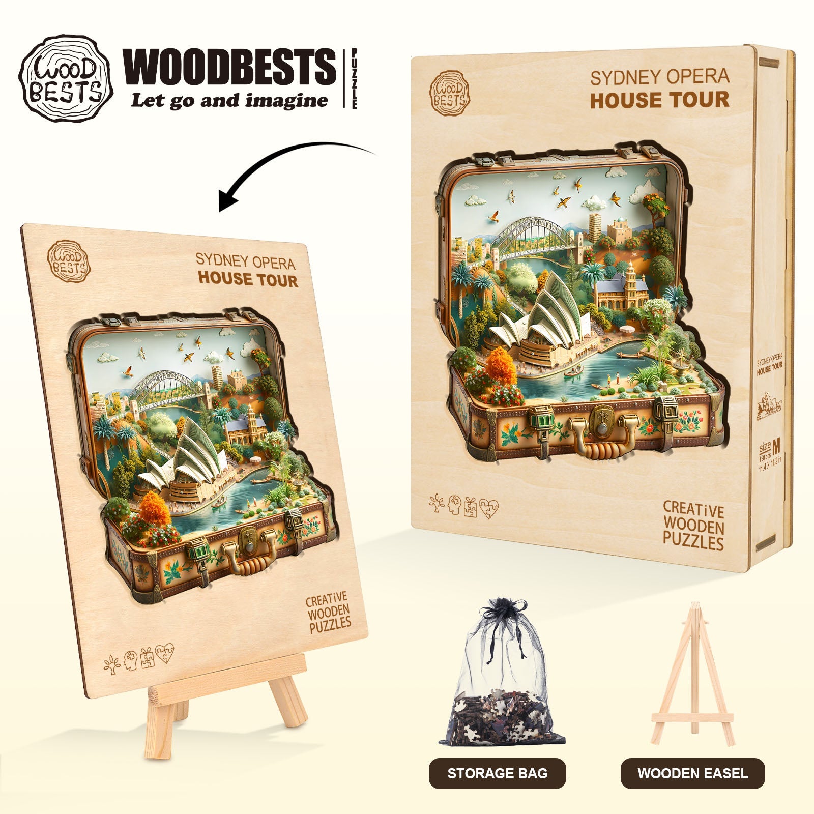Sydney Opera House Tour Wooden Jigsaw Puzzle
