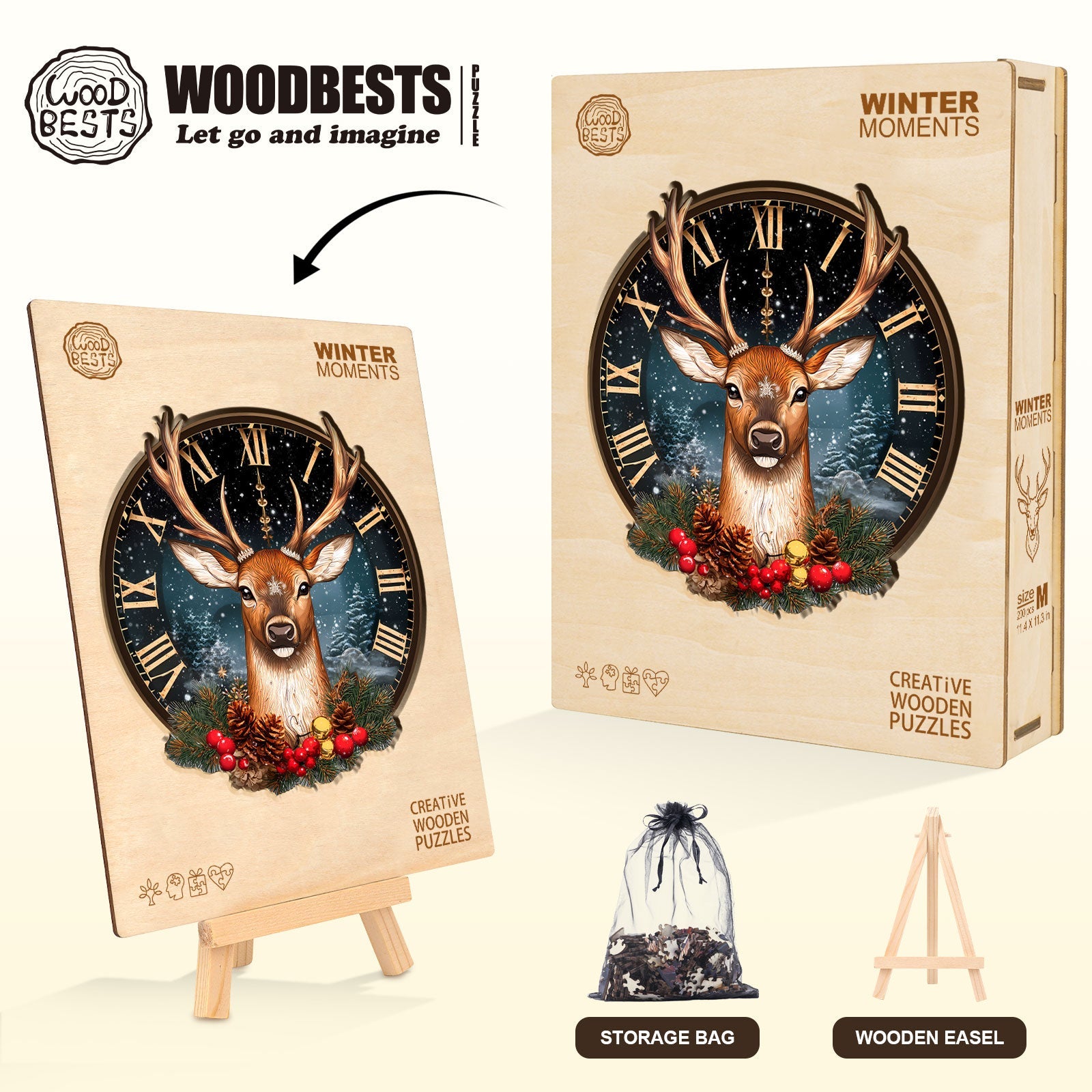 Winter moments Wooden Jigsaw Puzzle
