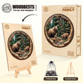 Forest Bear Family Wooden Jigsaw Puzzle