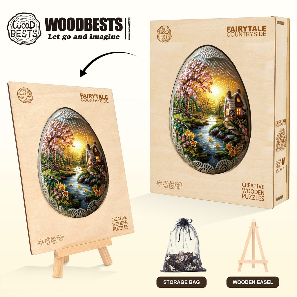 Fairytale Countryside Wooden Jigsaw Puzzle