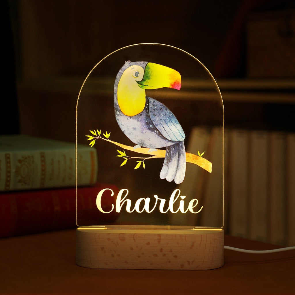 Personalized Baby Name Animal Style Night Light