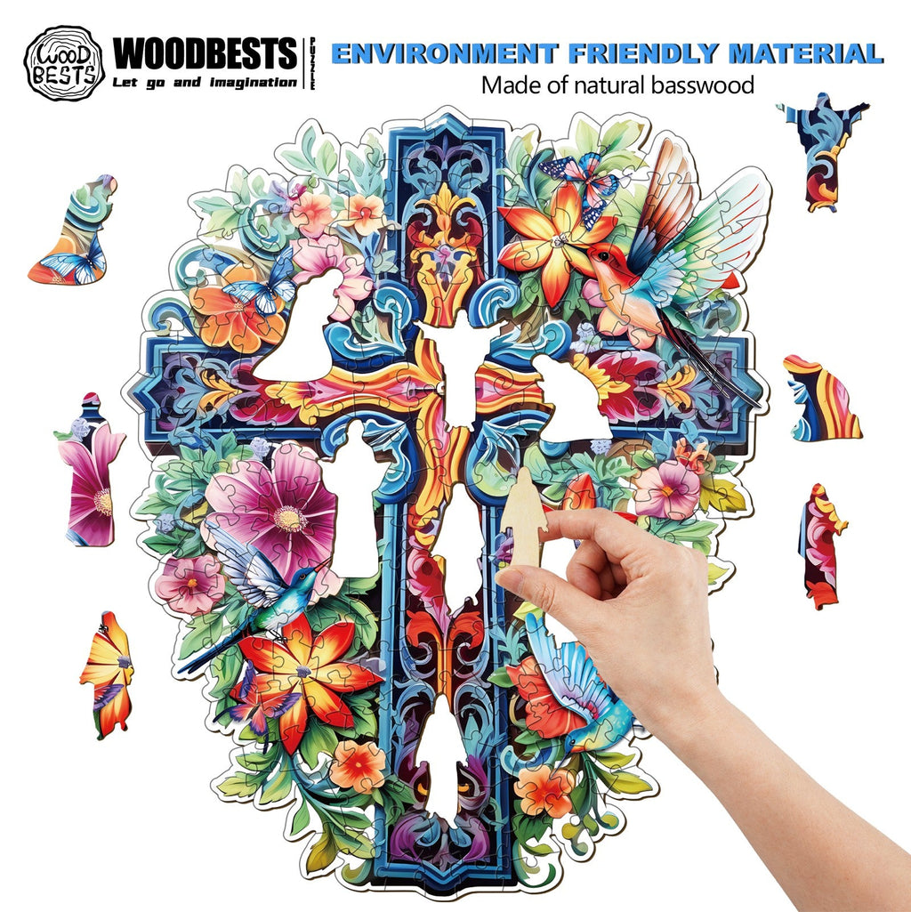 Blessing Cross-2 Wooden Jigsaw Puzzle