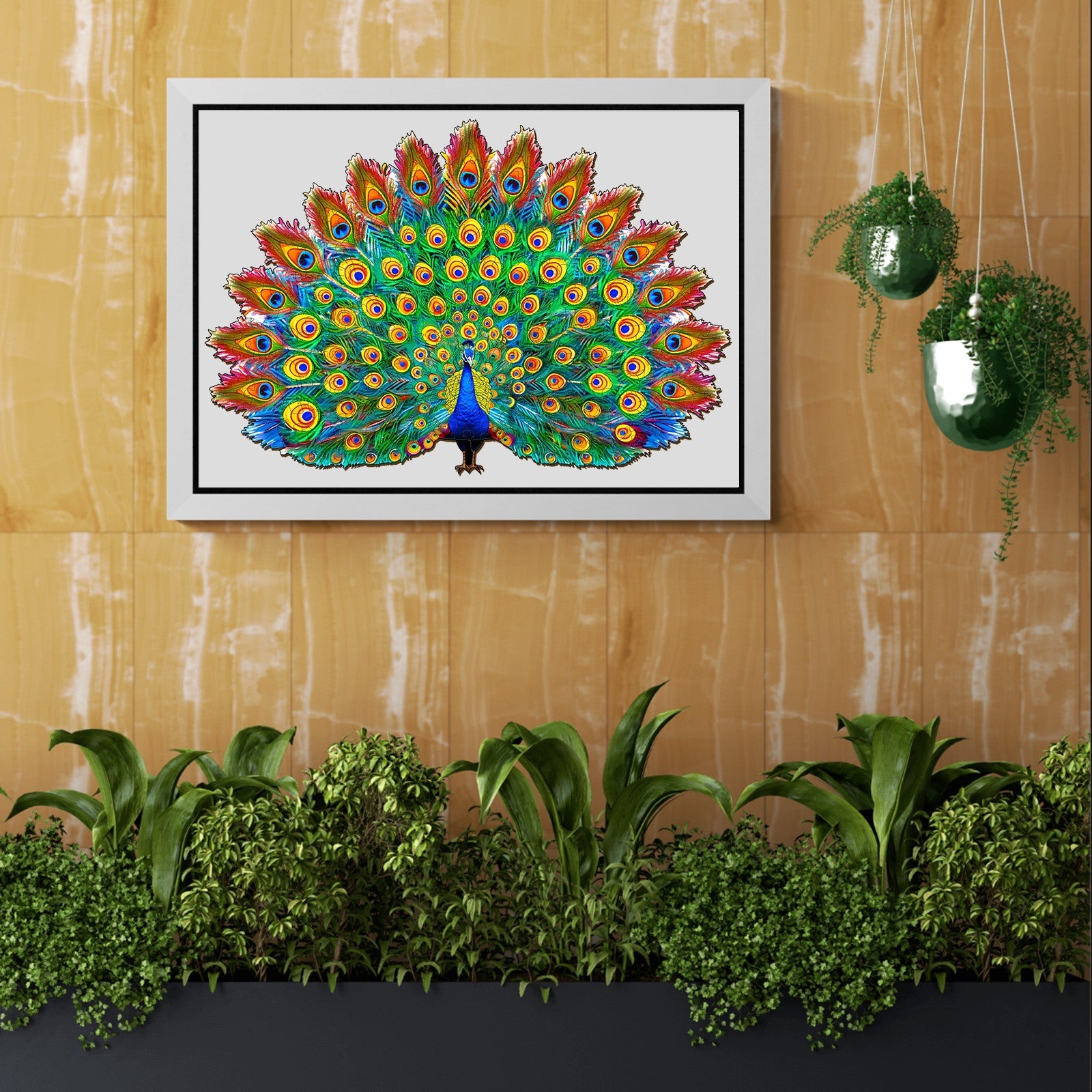 Beautiful Peacock Wooden Jigsaw Puzzle
