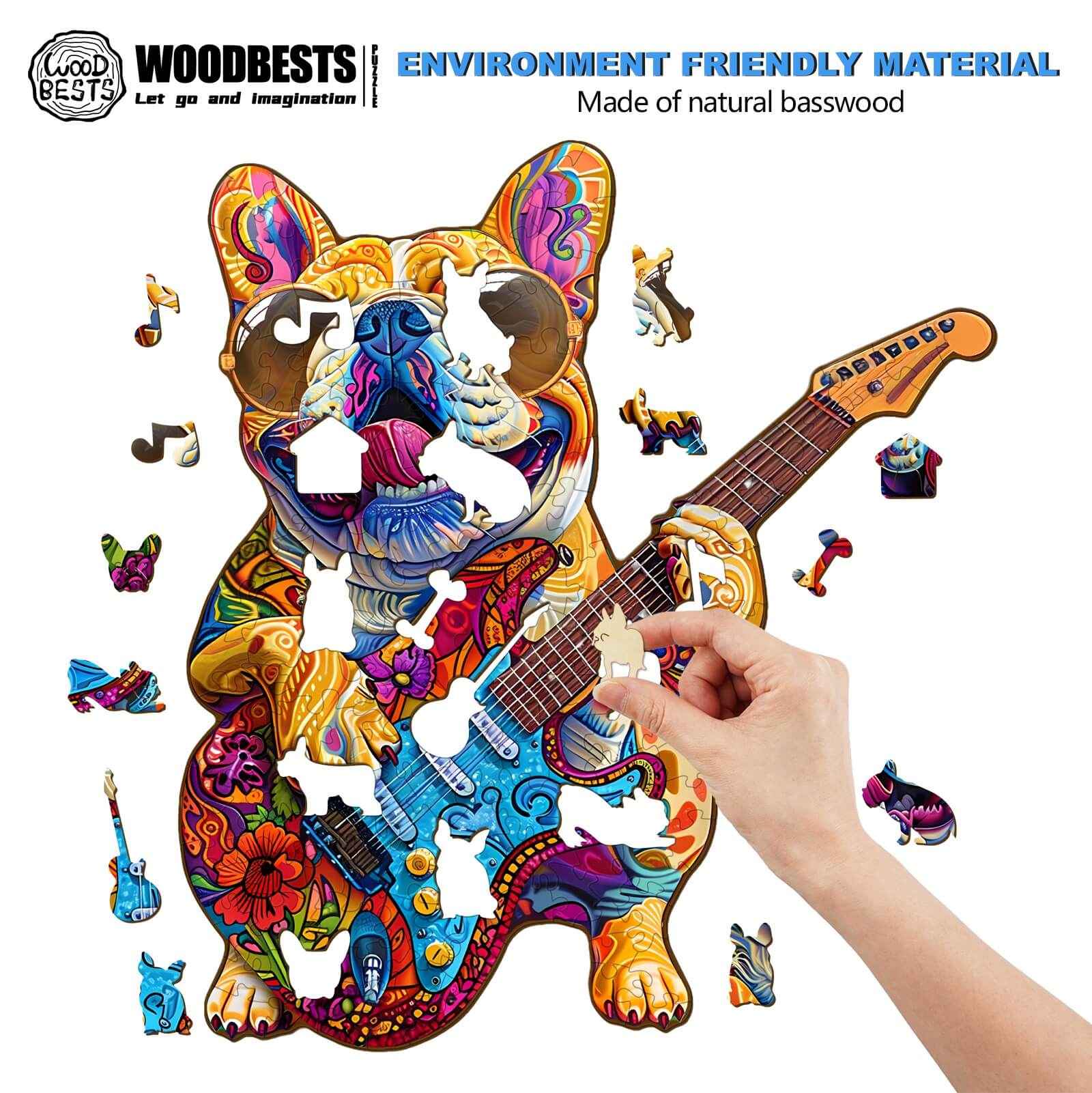 Rock Dog Wooden Jigsaw Puzzle