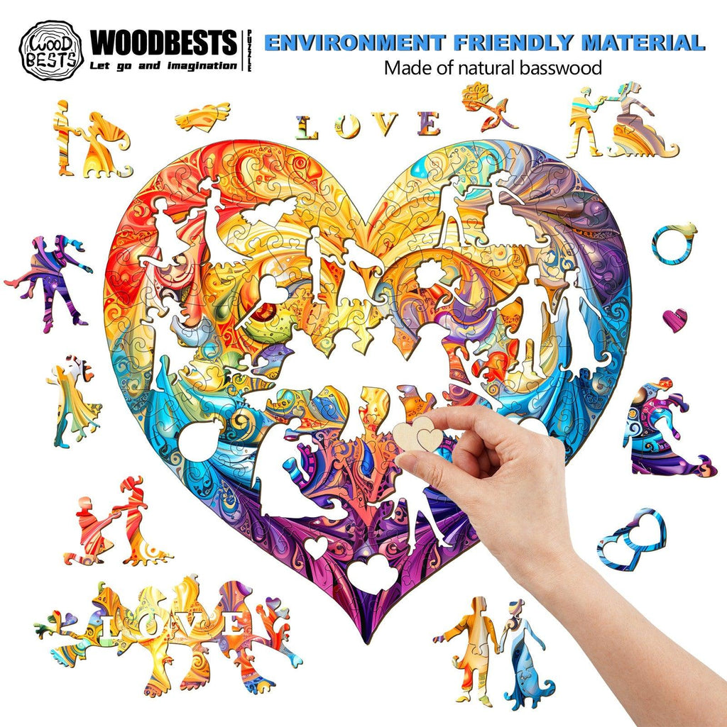Sweet Heart Wooden Jigsaw Puzzle