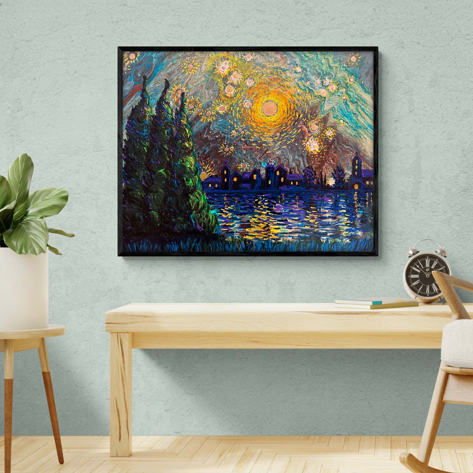Starry Night - By Artist Nicholas John VARDAXIS