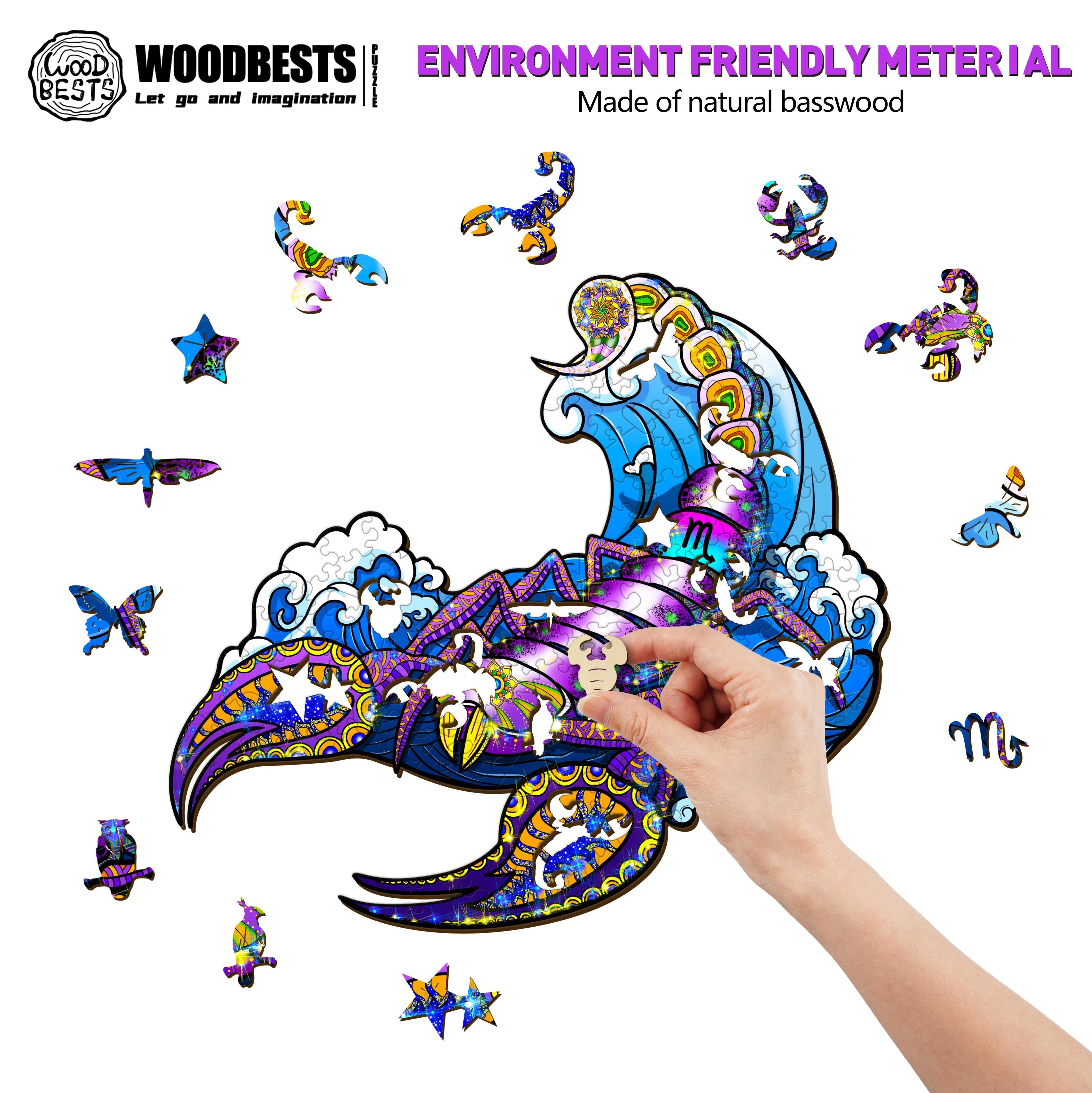 Constellation Scorpio Wooden Jigsaw Puzzle