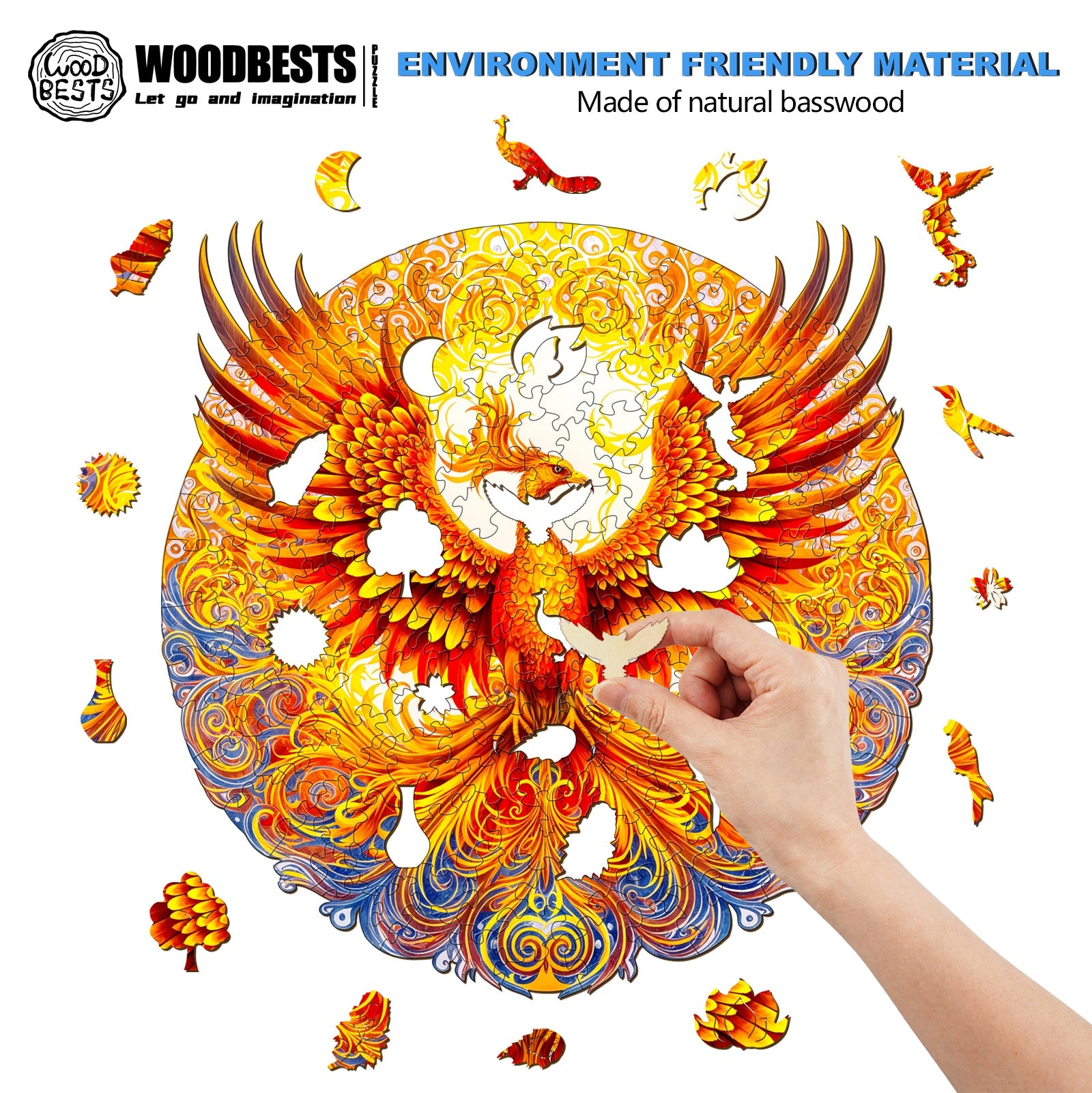 Noble Phoenix Wooden Jigsaw Puzzle