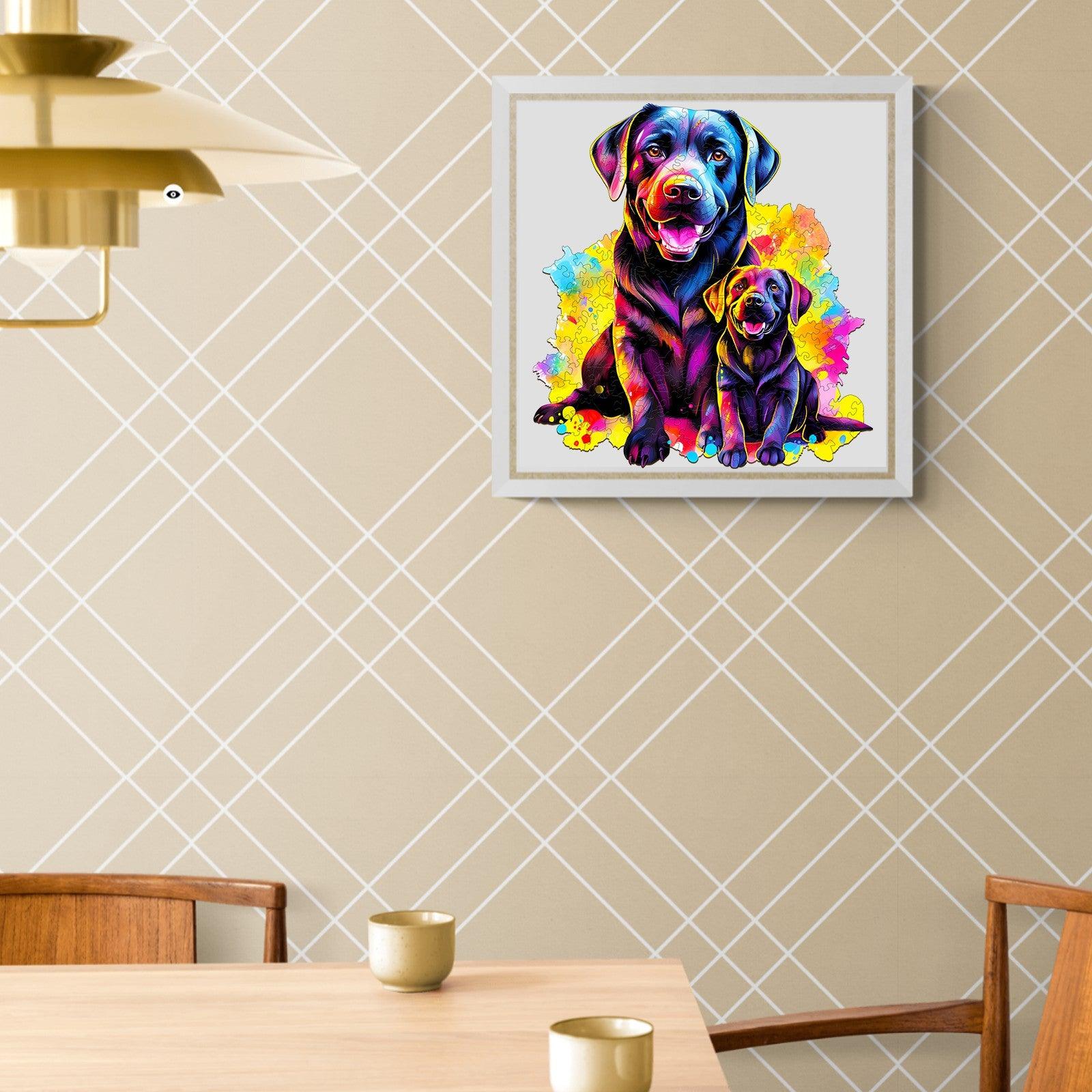 Labrador Family Wooden Jigsaw Puzzle