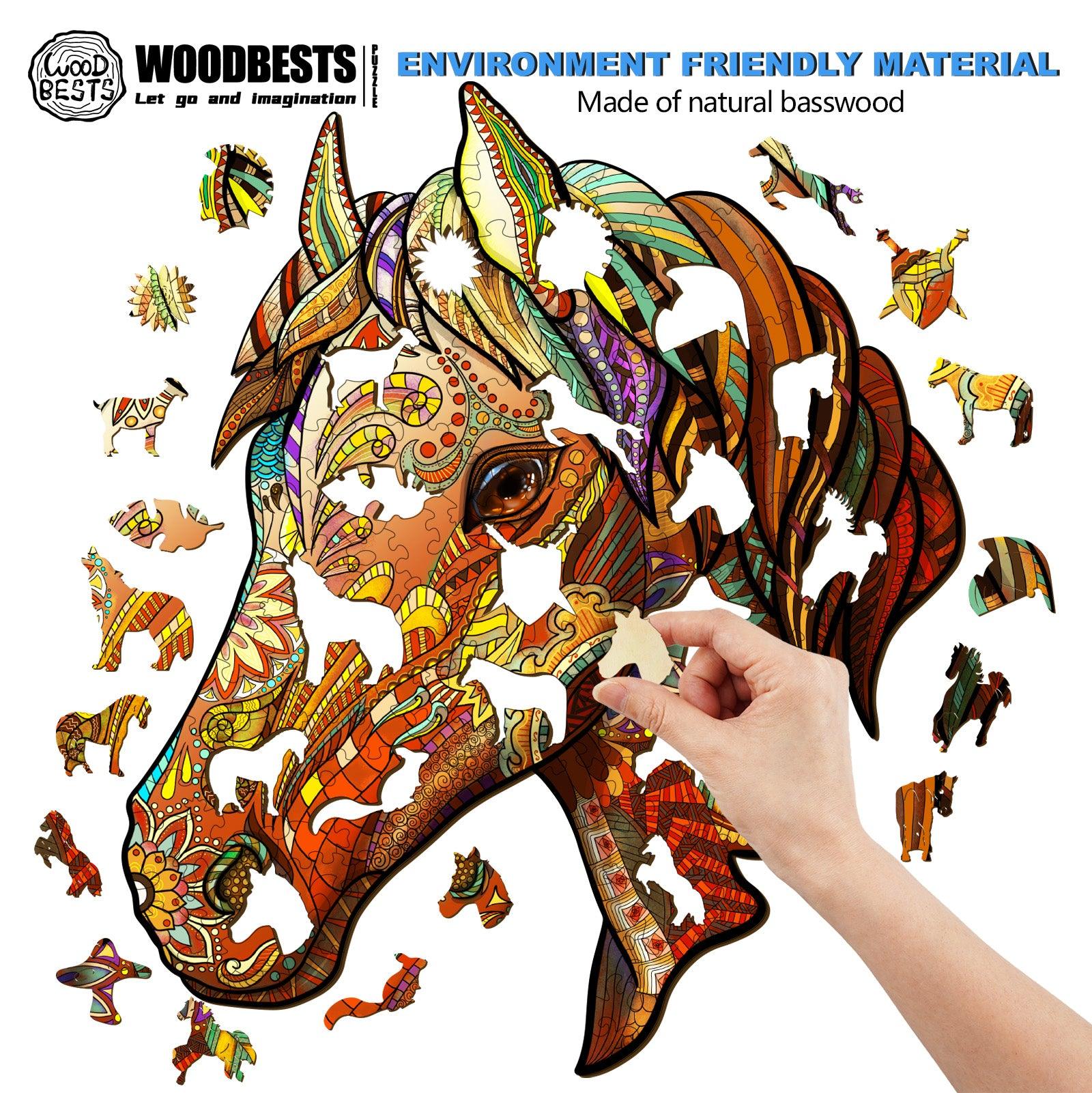 Fine horse Wooden Jigsaw Puzzle