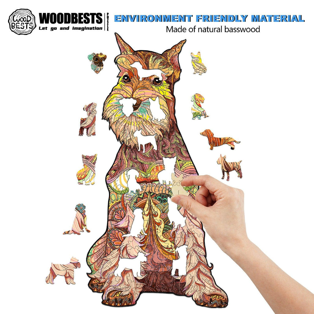 Schnauzer Wooden Jigsaw Puzzle