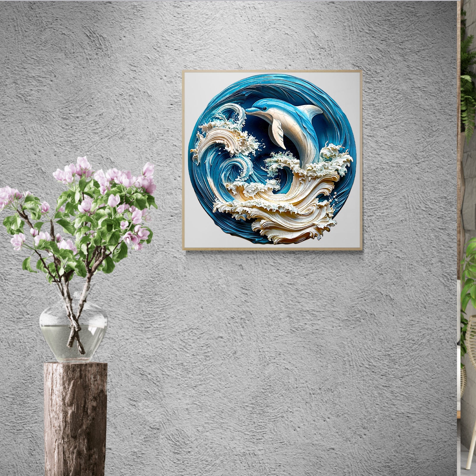 3D Dolphin-2 Wooden Jigsaw Puzzle