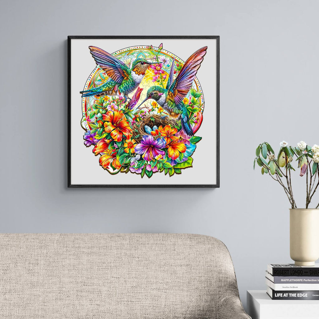 Hummingbird Haven Wooden Jigsaw Puzzle