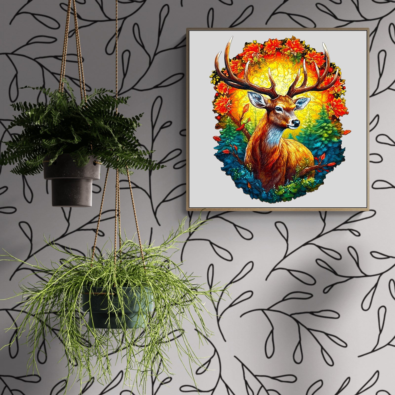 Deer Of Life-2 Wooden Jigsaw Puzzle