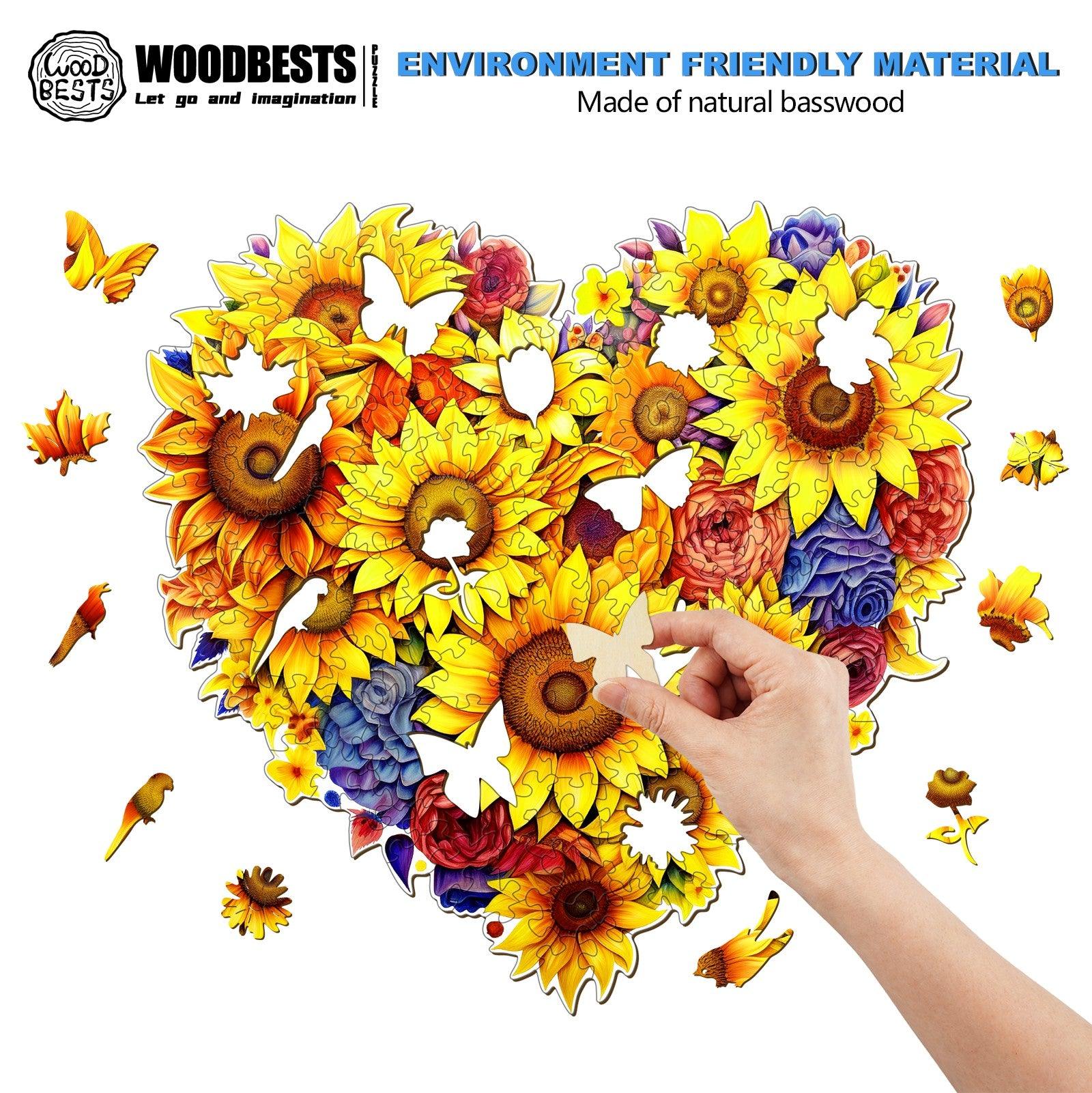 Sunflowers-2 Wooden Jigsaw Puzzle