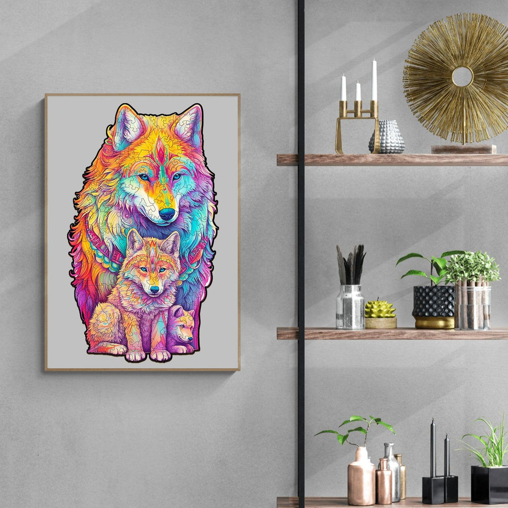 Wolf Family-2 Wooden Jigsaw Puzzle