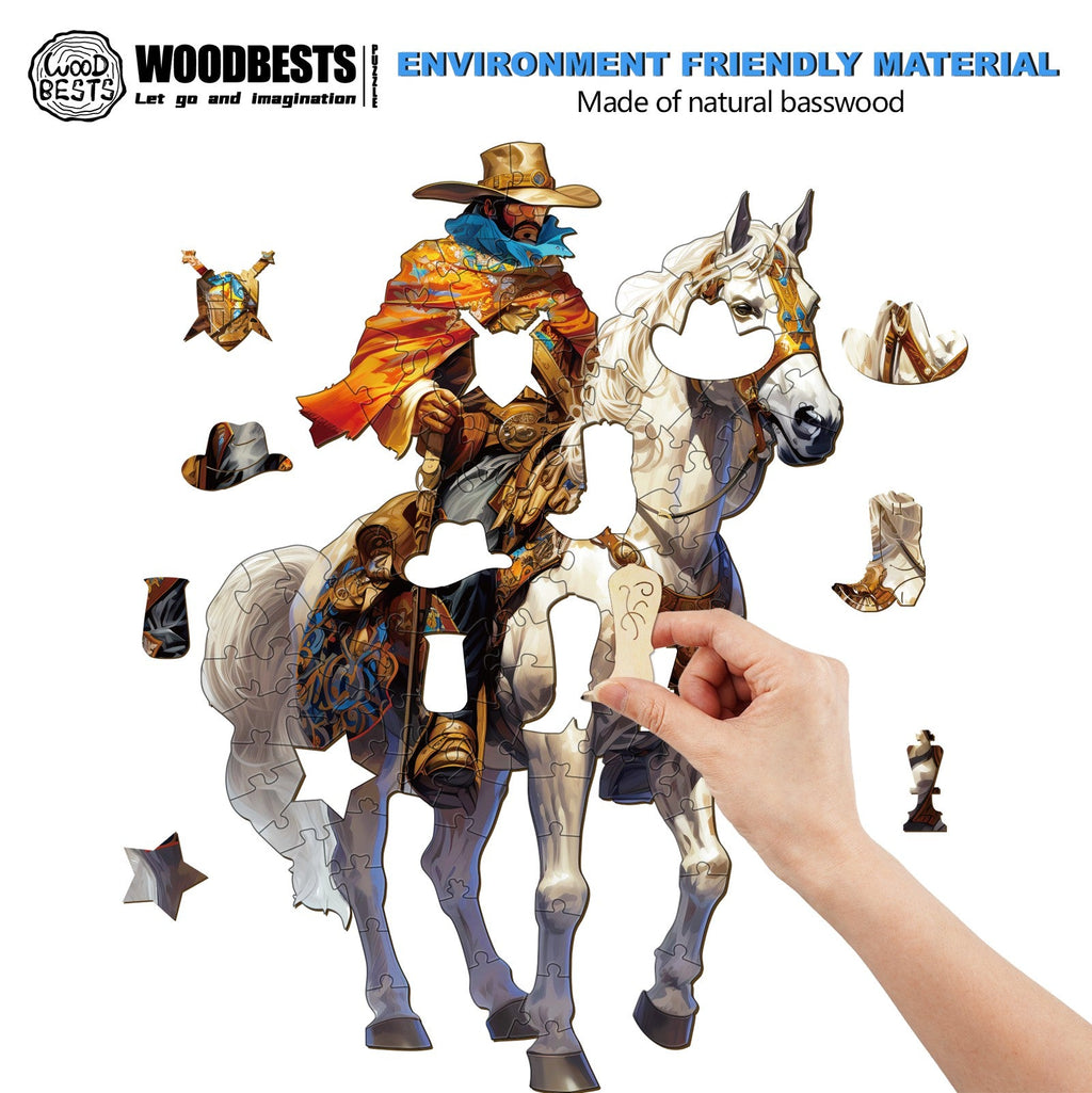 Cowboy Wooden Jigsaw Puzzle
