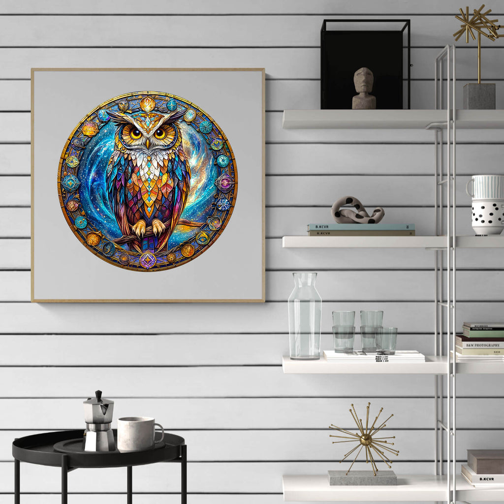 Cosmic Watcher Wooden Jigsaw Puzzle