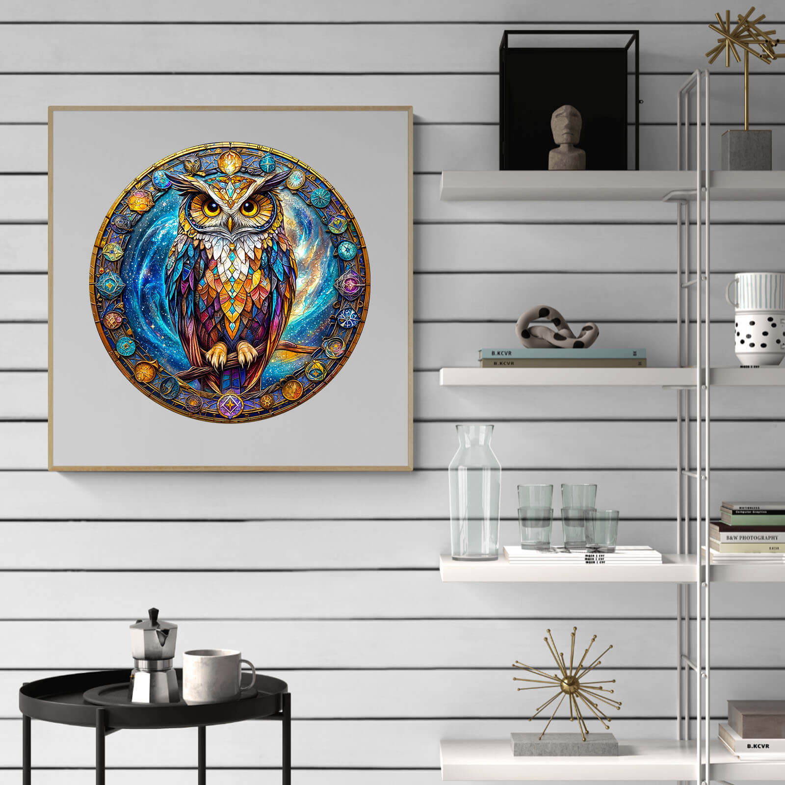 Cosmic Watcher Wooden Jigsaw Puzzle