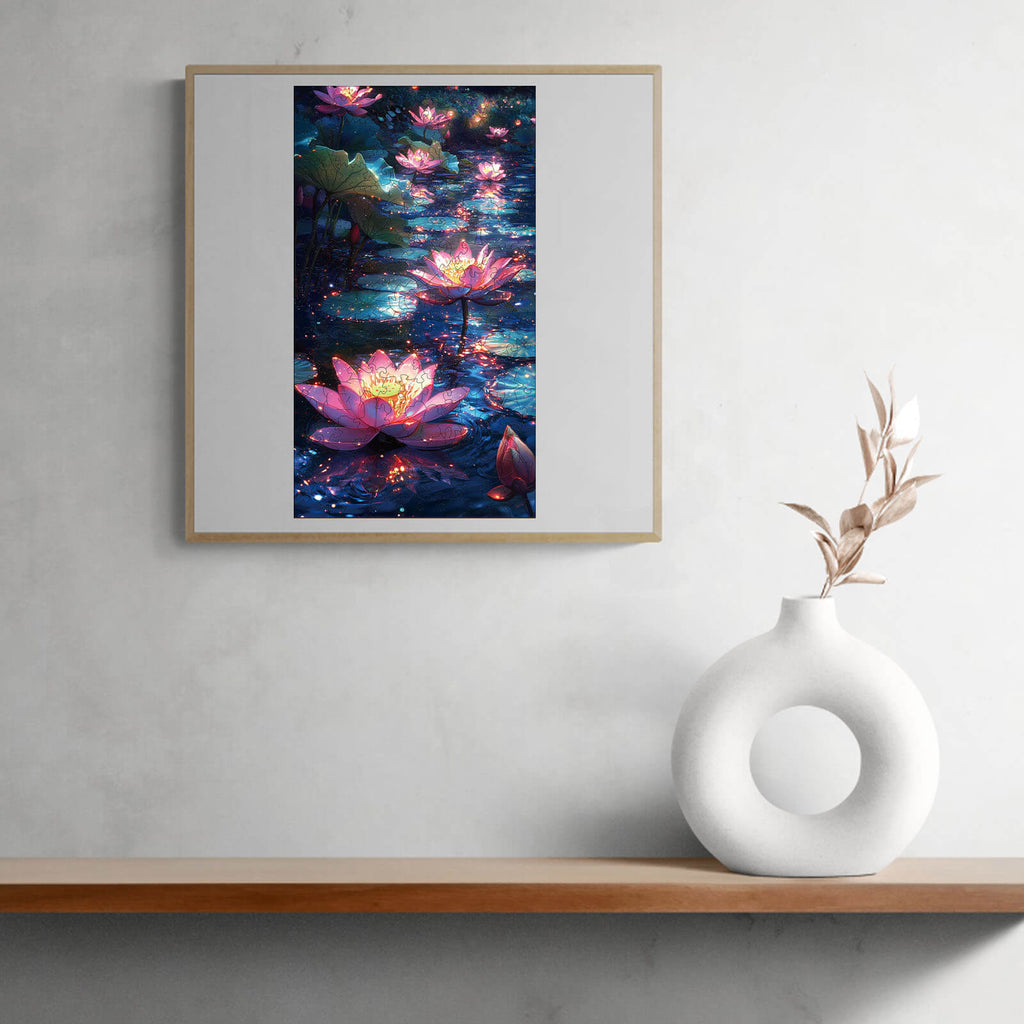 Moon Lotus Wooden Jigsaw Puzzle