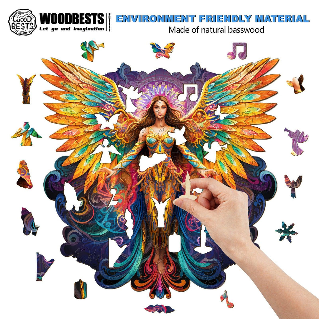 Girl with Wings Wooden Jigsaw Puzzle