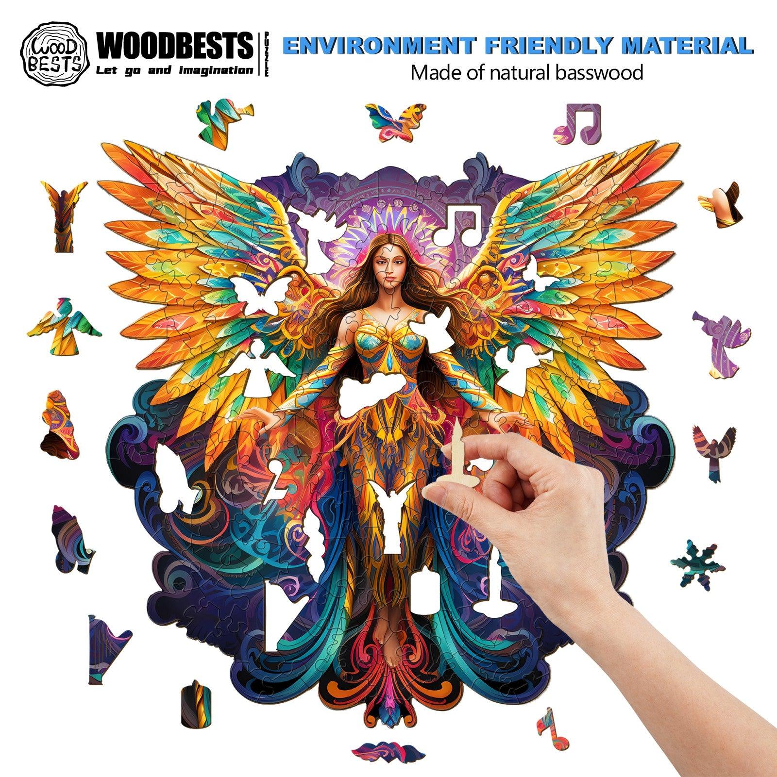 Girl with Wings Wooden Jigsaw Puzzle