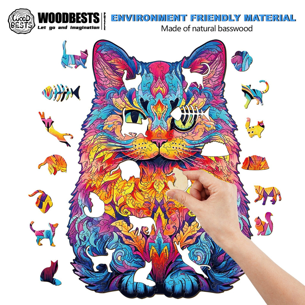 British Short Hair Wooden Jigsaw Puzzle