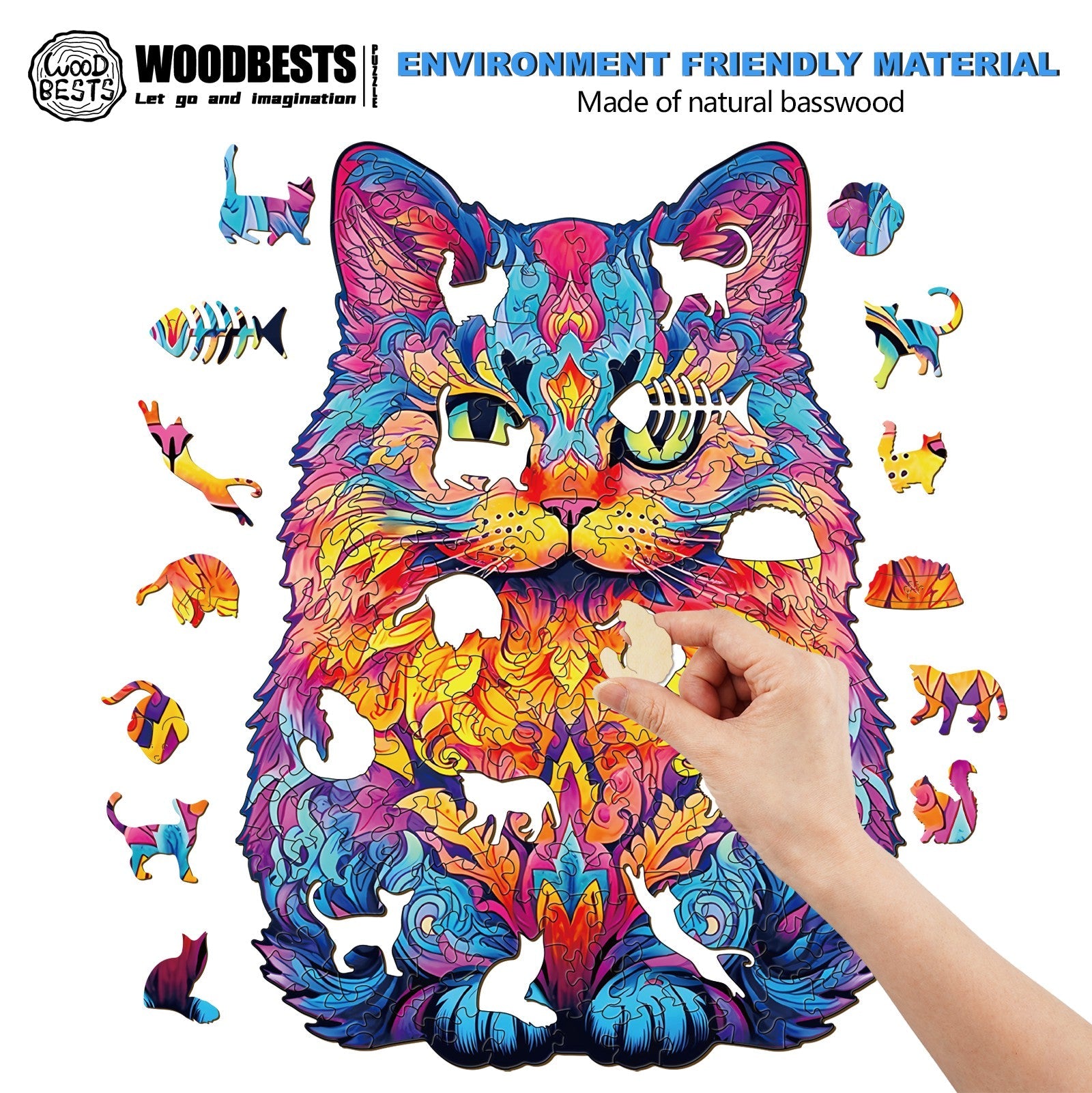 British Short Hair Wooden Jigsaw Puzzle