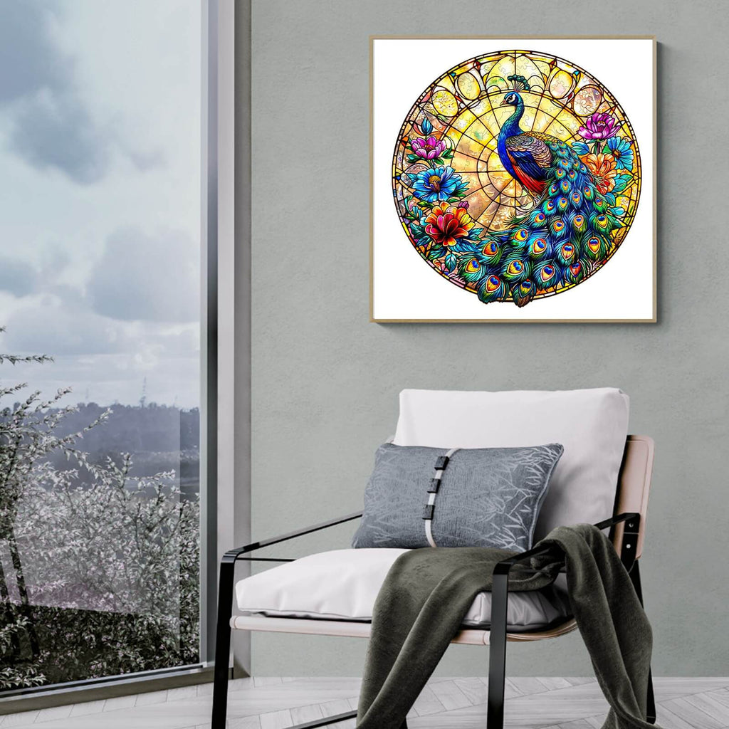 Peacock King Wooden Jigsaw Puzzle