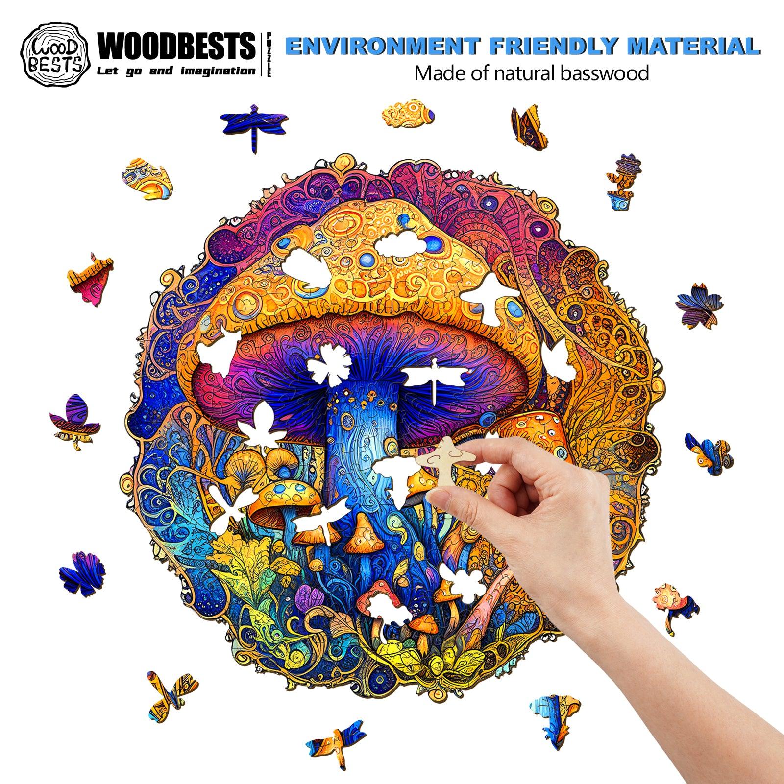 Mushroom Wooden Jigsaw Puzzle