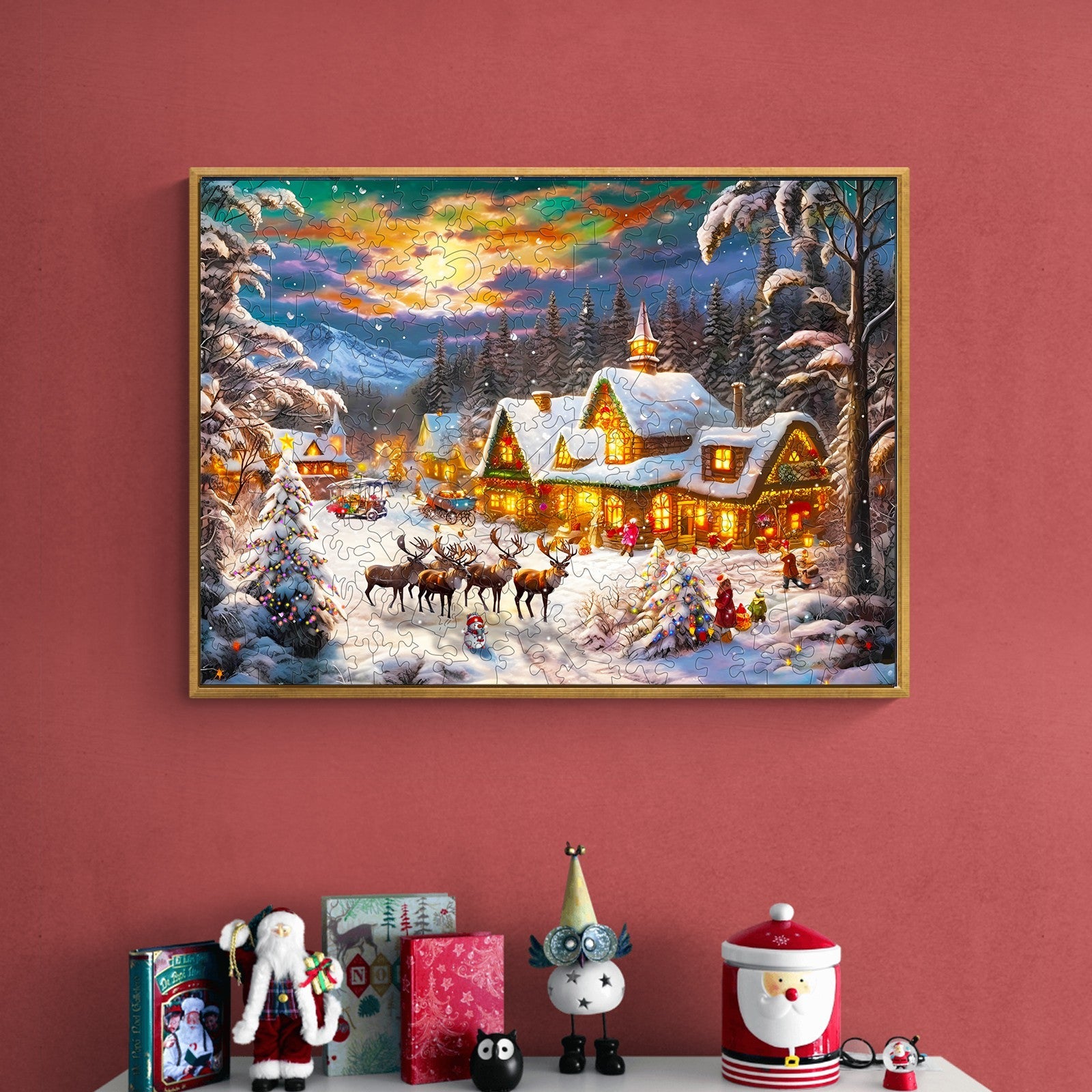 Christmas Snow Wooden Jigsaw Puzzle