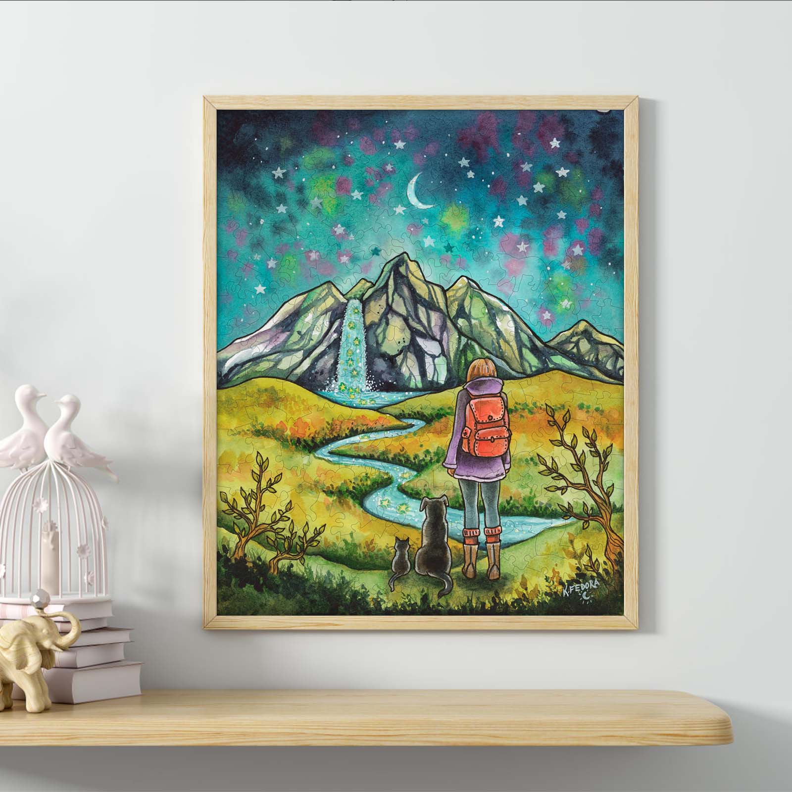 Mountains and Stars - By Artist Kathryn Fedora