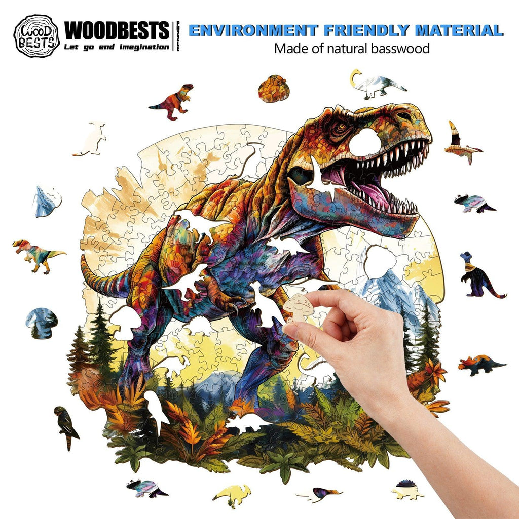 T-rex Wooden Jigsaw Puzzle