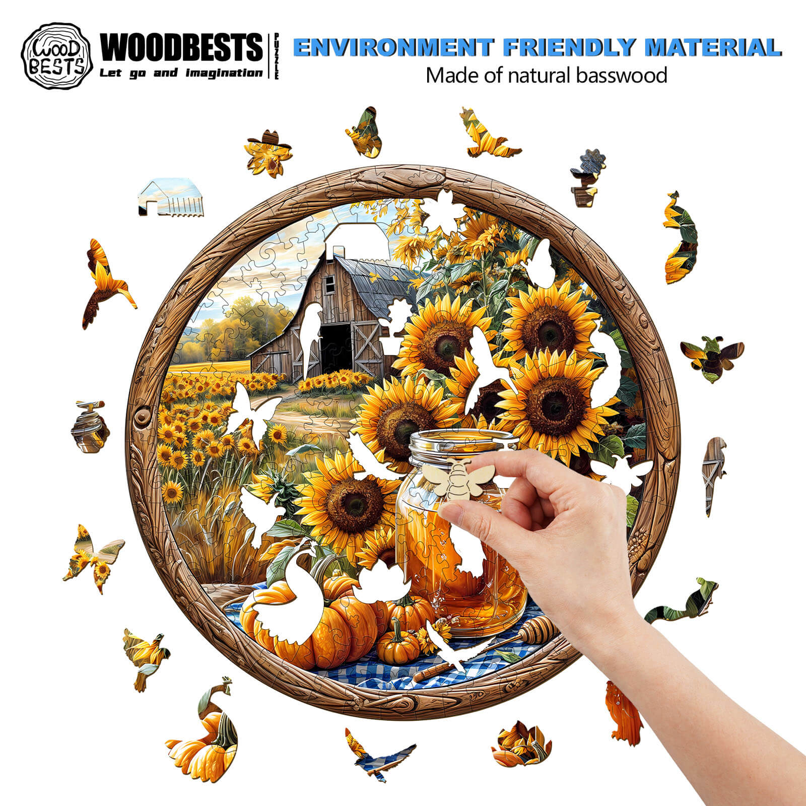 SEEK AND FIND BEES Wooden Jigsaw Puzzle