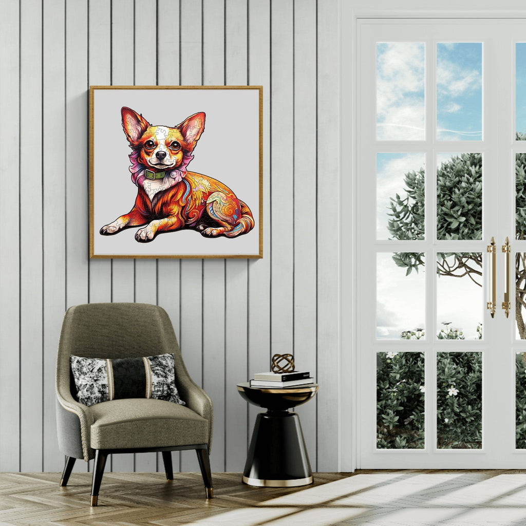 Charming Chihuahua Wooden Jigsaw Puzzle