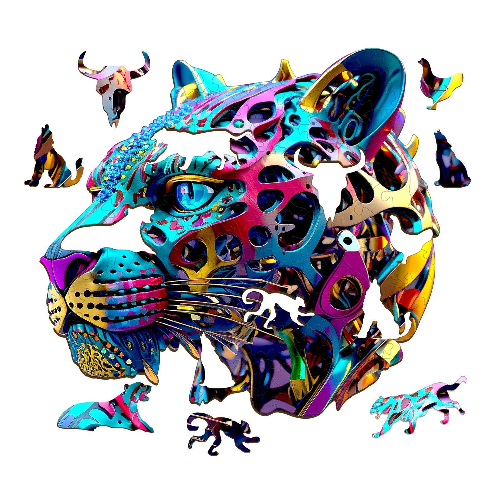 Rock Cheetah Wooden Jigsaw Puzzle