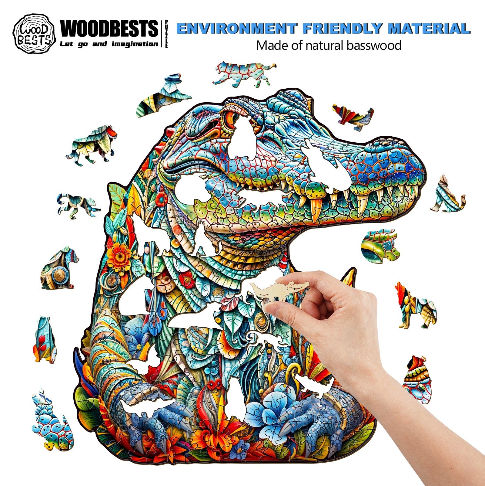 Crocodile Wooden Jigsaw Puzzle