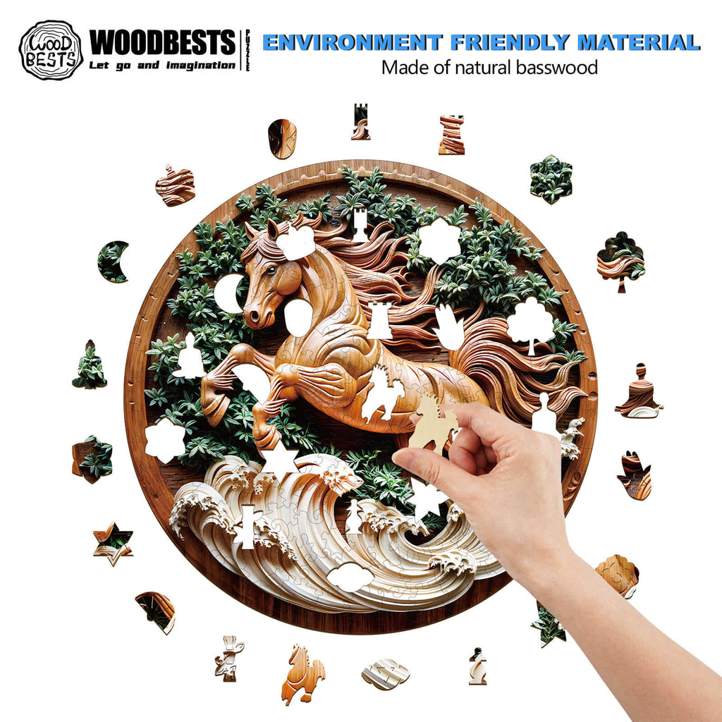 Horse-2 Wooden Jigsaw Puzzle