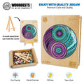 Yin Yang Mandala Wooden Jigsaw Puzzle
