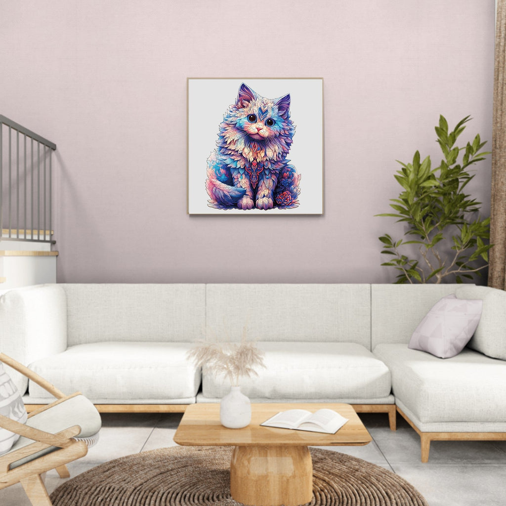 Cute Ragdoll Cat Wooden Jigsaw Puzzle