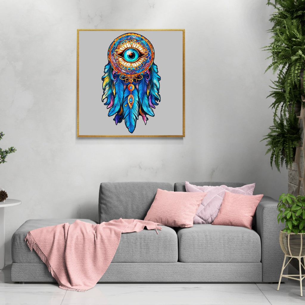 Eye Dream Catcher Wooden Jigsaw Puzzle