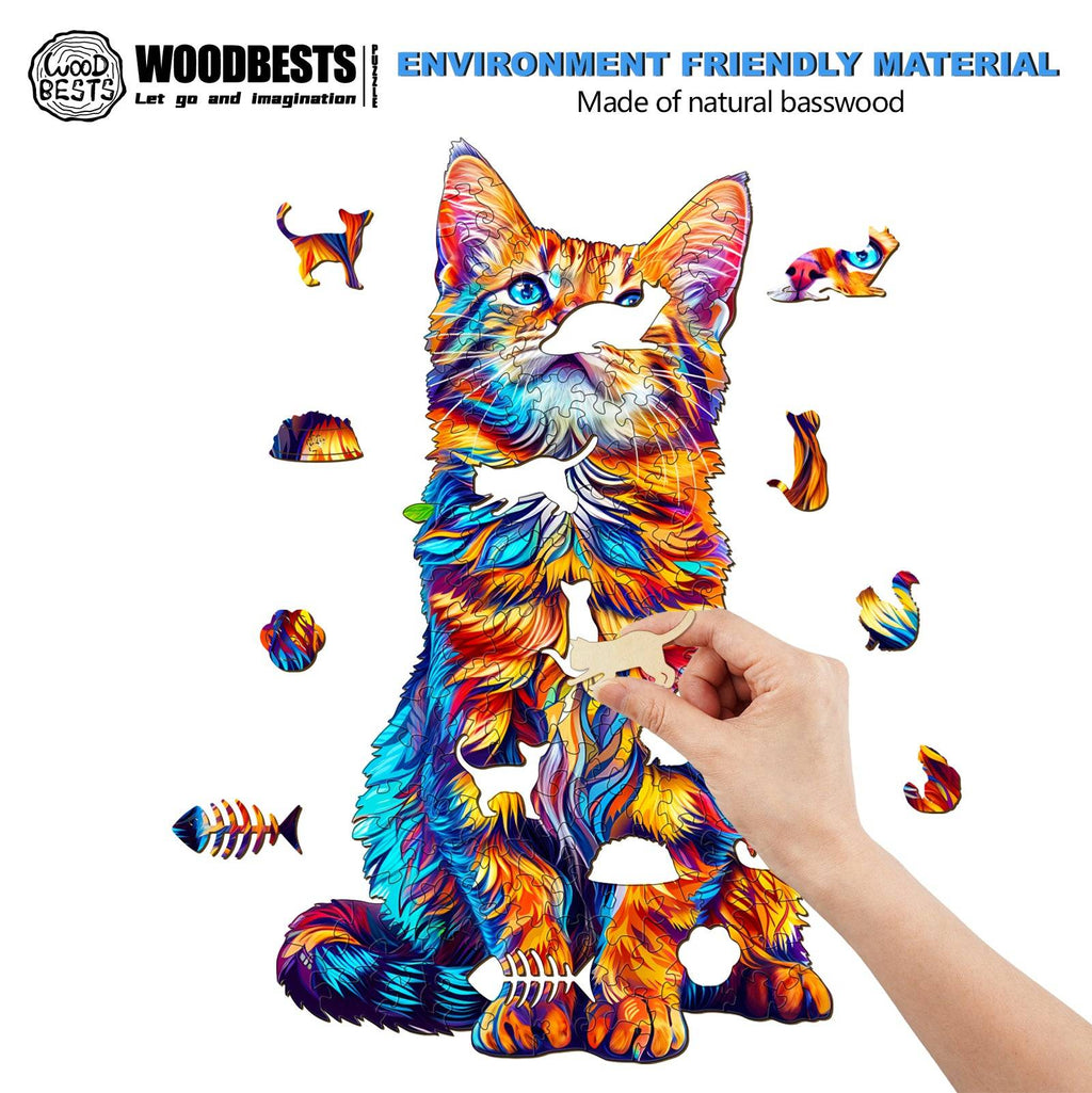 Flash Sale⚡  Bengal Cat-2 Wooden Jigsaw Puzzle