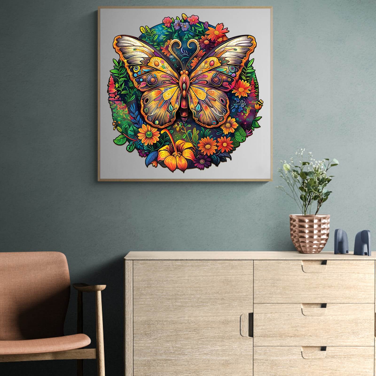 Ancient Butterfly-2 Wooden Jigsaw Puzzle