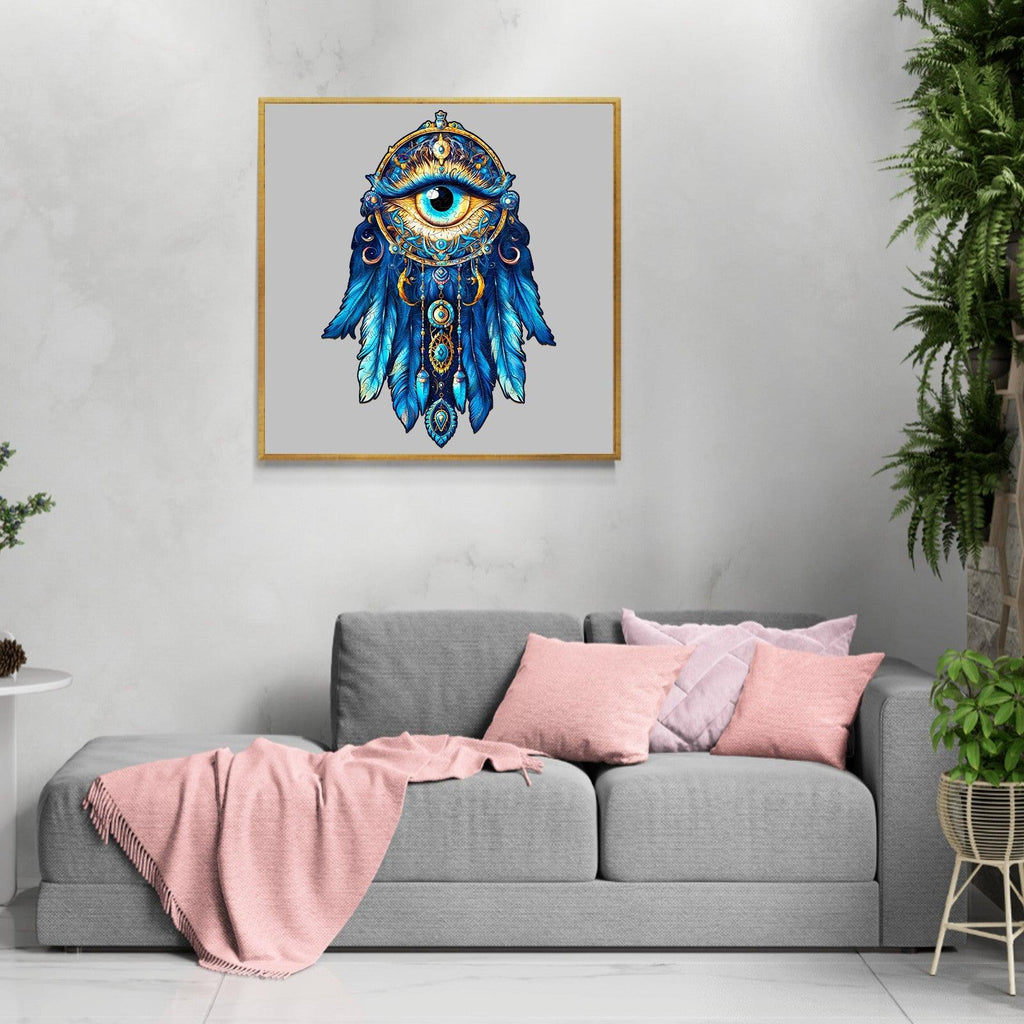 Gem Eye Dream Catcher Wooden Jigsaw Puzzle