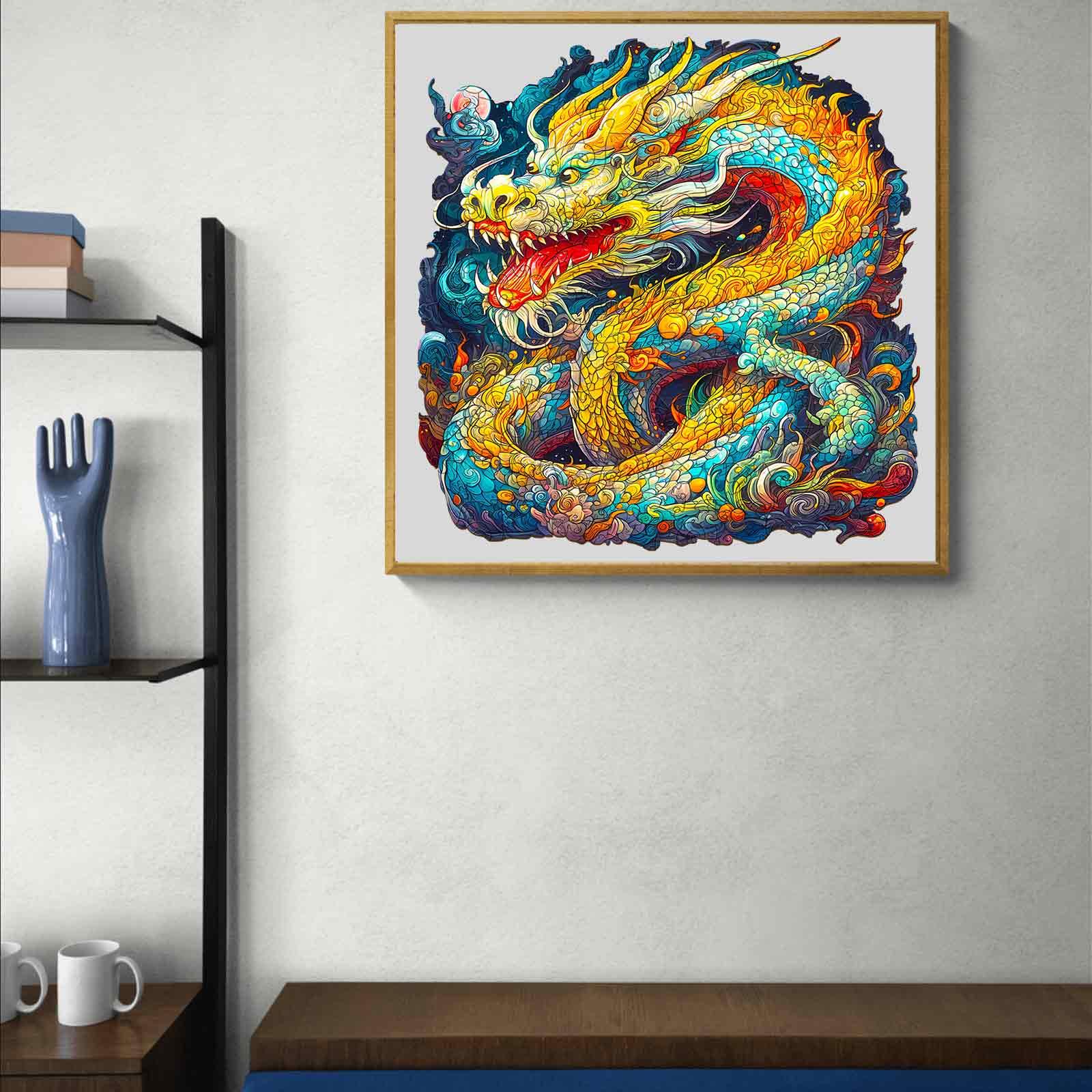 Chinese Dragon Wooden Jigsaw Puzzle