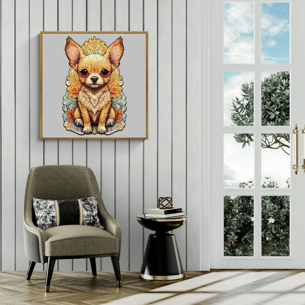 Cute Chihuahua-2 Wooden Jigsaw Puzzle