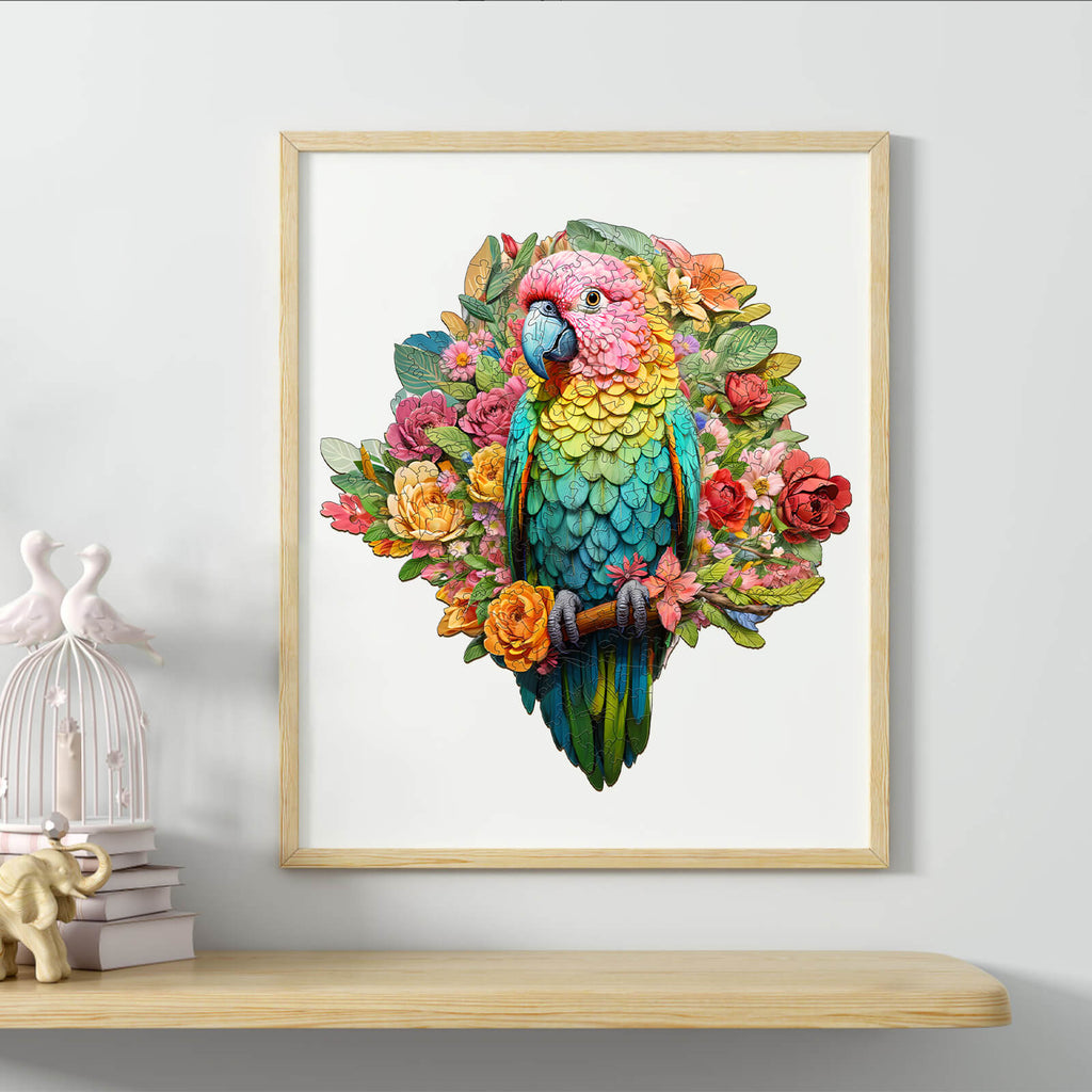 Colorful Parrot Wooden Jigsaw Puzzle